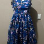 Hell Bunny  blue floral dress Photo 1