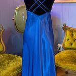 NWT Vintage 90s Cobalt Blue Lingerie Slip Dress Size 10 Size M Photo 4