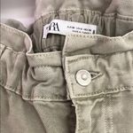 ZARA  Tan Chinos Relaxed Fit Cotton Blend Photo 1