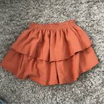 Aerie  Burnt Orange Mini Ruffle Skirt Size Small Photo 1