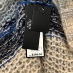 BCBGMAXAZRIA $298 NWT  Sz2XS STRIPED OVERSIZED MOHAIR TUNIC SWEATER CERULEAN Photo 9