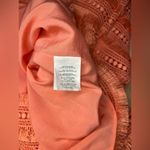 J.Crew Sheath Dress Coral Pink Fringe Corchet Lined Mock Neck Sleeveless sz 4 Photo 5