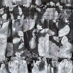 MISA Los Angeles Adora Black and Gray Floral Tiered Smock Ruffle Mini Dress XS Photo 4