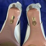 Aquazzura bow tie crystal pump 85 White Size 8 Photo 8
