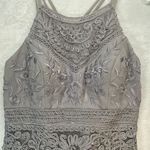 Sue Wong womens Size 8 Dress Nocturne Embellished Formal Gown Party Silver Gray Photo 3