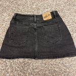 White Fox Boutique  Black Denim Mini Skirt Photo 1