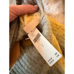 Pilcro Anthropologie  Cropped Mock-Neck Sweater Yellow Grey Size S Photo 2
