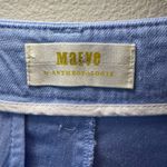 Maeve Anthropologie  The Avery Pleated Trouser Shorts Blue  Linen Blend Bermuda 8 Photo 5