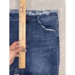 risen patchwork jeans ankle flare raw hem size 32/15 Blue Photo 6