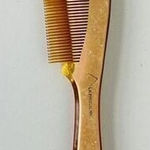 1920'S Art‎ Deco Celluloid La Parisienne Hair Comb FRANCE Salmon Brown 8.75" Photo 0