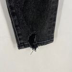 Dear John  Jean Womens 26 Black Whiskering Denim Cotton Distressed Crop High Rise Photo 3