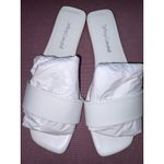 Jeffrey Campbell  Vellum Sandals in White 9 Womens Leather flat slides Photo 5