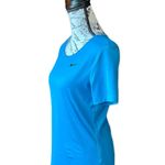 Nike Womens Dri Fit Blue Pullover Short Sleeve Active Shirt S Photo 1