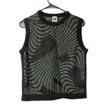 Missoni  Size 44 Black Green Navy Wool Blend Knit Sleeveless Sweater Vest Photo 0