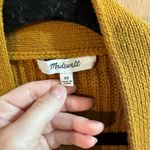 Madewell Madison Rib Side Tie Cardigan in Golden Harvest Brown Size XS Photo 4