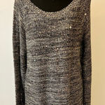 Relativity  Embellished Space Dye Mini Sequin Sweater Size XL Photo 0