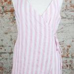 Impeccable Pig Pink Striped Romper  Photo 0