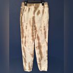 Good American Boyfriend Sweatpants Women’s Off White & Tan Size 0 Photo 4