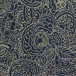 Briggs New York Vintage 90s Long Straight Black Skirt with Brown Boho Mandala Flowers Briggs NY Photo 2