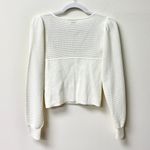 Wilfred Chance Long Sleeve Sweetheart Neck Knit Sweater Cream Women's Size M Photo 2