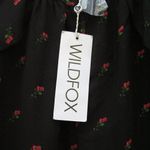 Wildfox NWT Sheer Rose Print Peasant Blouse Top Photo 8