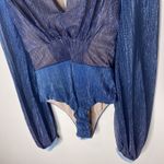 New Patbo Ombre Lurex Bodysuit in Aegean Blue XS Photo 4