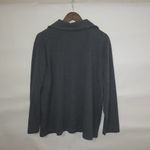 Josephine Chaus  2X Ribbed Long Sleeved Popover Top Plus in Gray Photo 3
