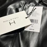 H by Halston NWT H Halston Faux Leather Seamed Pull-On Pant BLACK X LARGE Photo 6