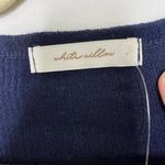 Adelyn Rae Women's Navy Blue Ribbed Knit Long Sleeve Drawstring Cropped Top Size M Photo 5