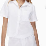 Aritzia Sunday Best White Button Down Aliza Shirt Blouse Size Small 100% Cotton Photo 0