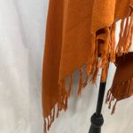 Willi Smith  burnt orange fringe cardigan sweater size medium Photo 2