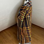 Anthropologie NVLT Millie Orange Multi Plaid Tweed Mid Length Coat Wool NEW Photo 8