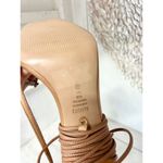 Schutz NWOT  Vikki Leather Lace-Up Square Toe Stilettos Sandals Nude Women's 10B Photo 7