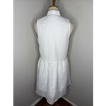 Tuckernuck  White Burnout Sleeveless Royal Shirt Dress Small S Photo 3