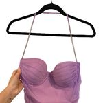 Oh Polly Lettie Embellished Strap Cut Out Mini Dress in Purple Photo 4