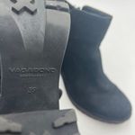Vagabond  Grace Boots Black Nubuck Leather Booties Double Zip Lug Sole Photo 3