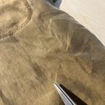 Republic Denim Womens L 100% Silk Blouse LS Tan Brown Distressed Boho Festival Size L Photo 8