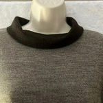 J. McLaughlin  Merino Wool Three Quarter Sleeve Sweater Brown Tan Large Photo 4