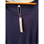 Qixing Navy Cold Shoulder Dress Size Small Blue Photo 2