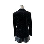 Nanette Lepore NWOT Nanette   Estelle Black Velvet All Over Stud Blazer Photo 5