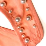 Papaya NWT Zinga  Pearl Trim Sleeveless Top - Sz S Photo 1