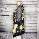 cj banks Size 2X Floral Print - Crochet Lace Trim Kimono Jacket Cardigan Photo 2