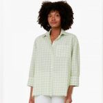 Tuckernuck  Pomander Place Green Gingham Plaid Adair Button Down Top Size Large Photo 2