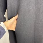 Vintage Donnybrook 100% Wool Women's 4 Black Trench Coat Genuine Rabbit Fur Hood Photo 7