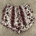 Brandy Melville Red Floral Shorts Photo 0