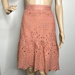 Ultra Pink Eyelet Embroidered Ruffle Skirt Photo 8