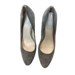Cole Haan Women's Alanna Pump Heels Size 7 Gray Suede Glitter Block Photo 5