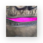 HTF: new Kale 𖦹 Diego Leather Messenger Flap Bag 𖦹 Choc Metallic Suede Lined Photo 8