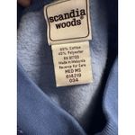 Vintage Scandia Woods Native Aztec Snap Close Sweatshirt Jacket Women’s Medium Blue Photo 2