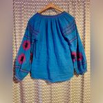 Anthropologie  / Maeve | Runaway Embroidered Peasant Top, Size XS Photo 3